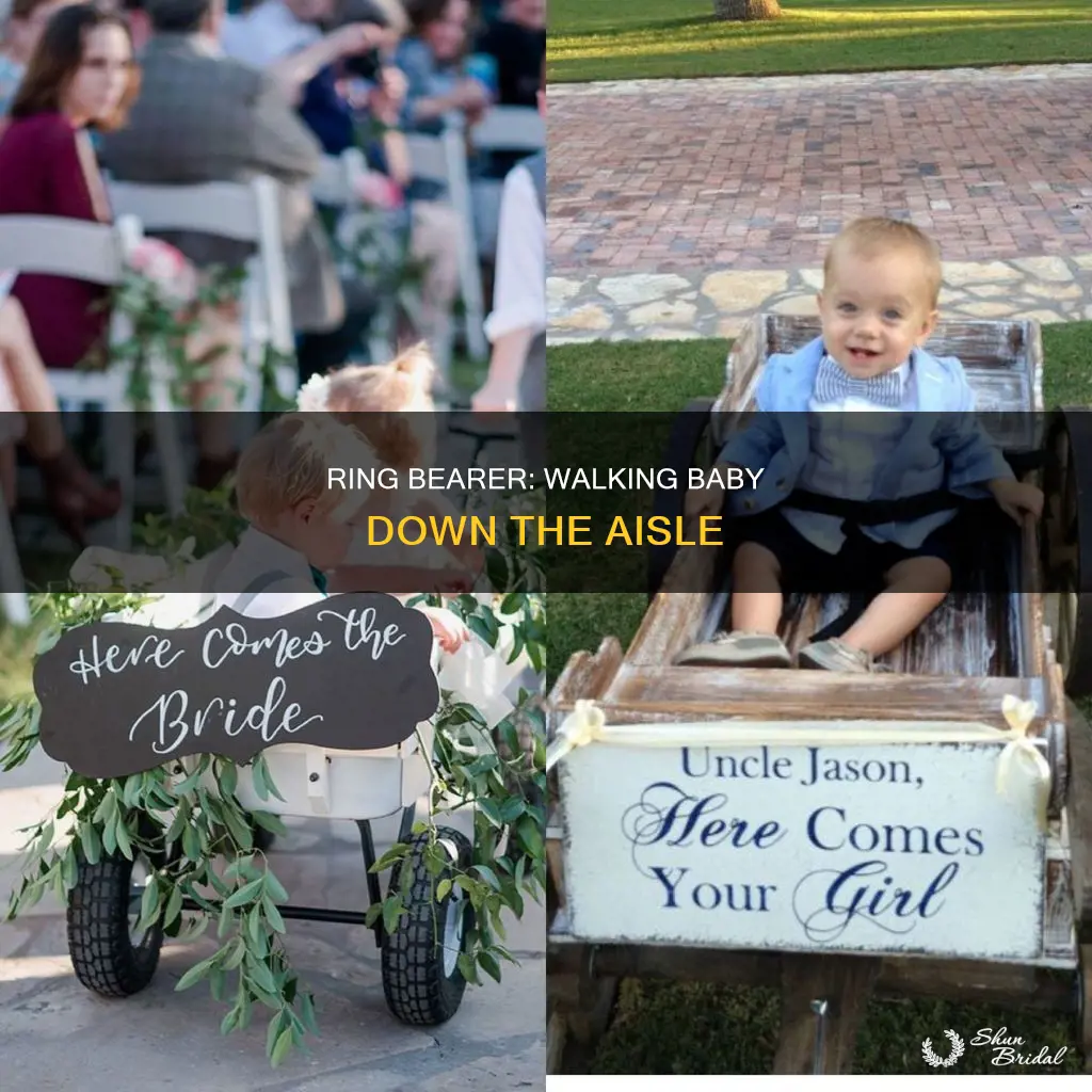 how to get baby ring bearer down the aisle