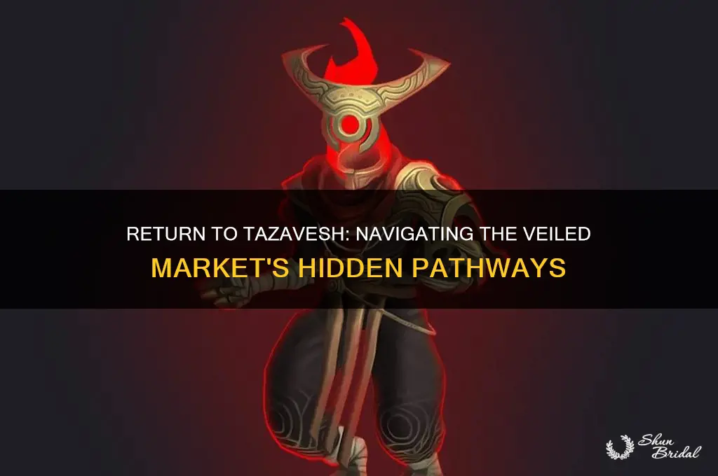 how to get back to tazavesh the veiled market