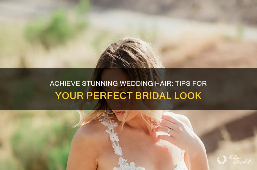 how to get beautiful hair for your wedding day