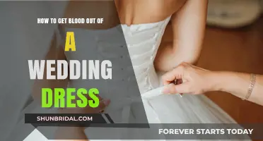 Removing Blood Stains from Your Wedding Dress