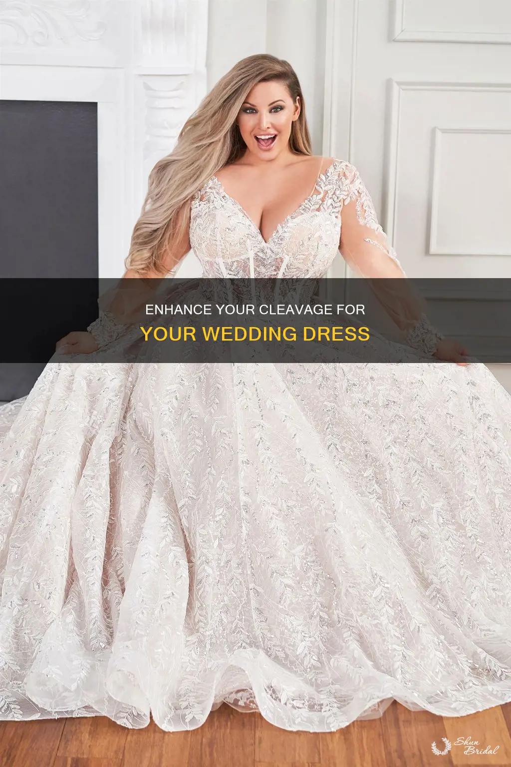 how to get cleavage for wedding dress