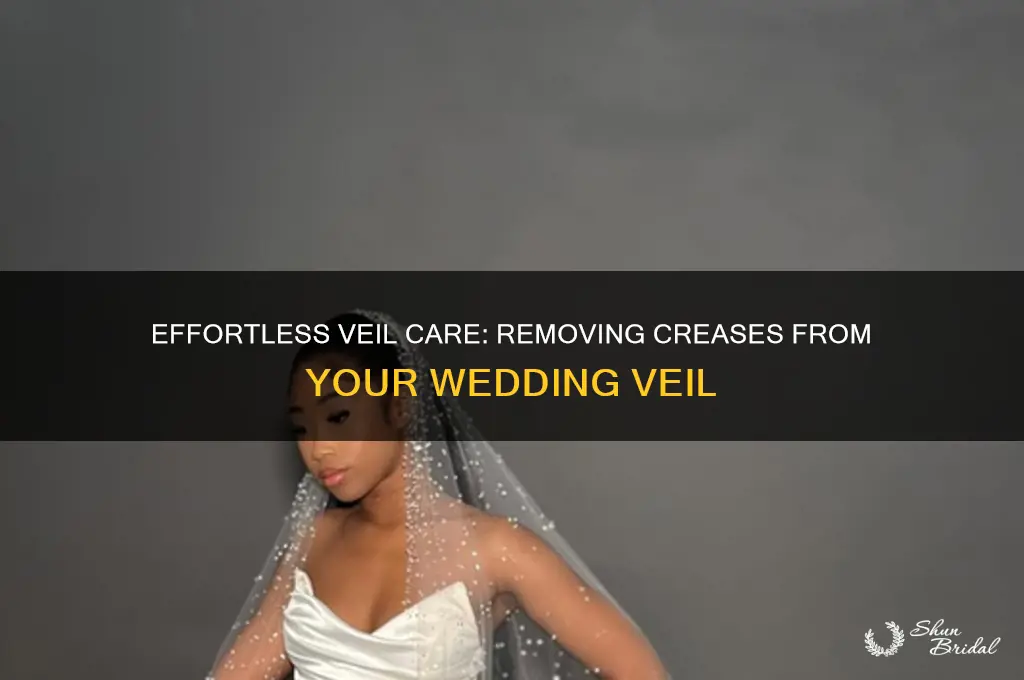 how to get creases out of a wedding veil