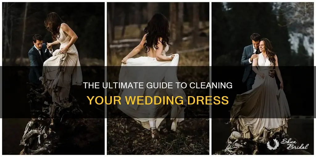 how to get dirt stains out of wedding dress