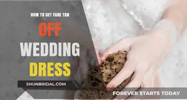 Removing Fake Tan Stains from Your Wedding Dress