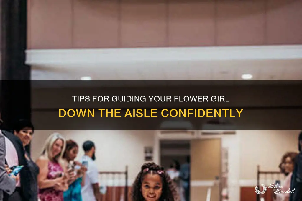 how to get flower girl to walk down aisle