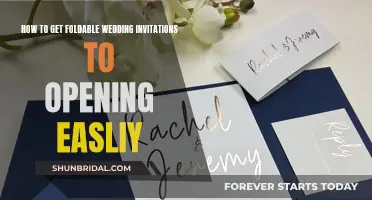 Foldable Wedding Invites: Easy Opening, Creative Design