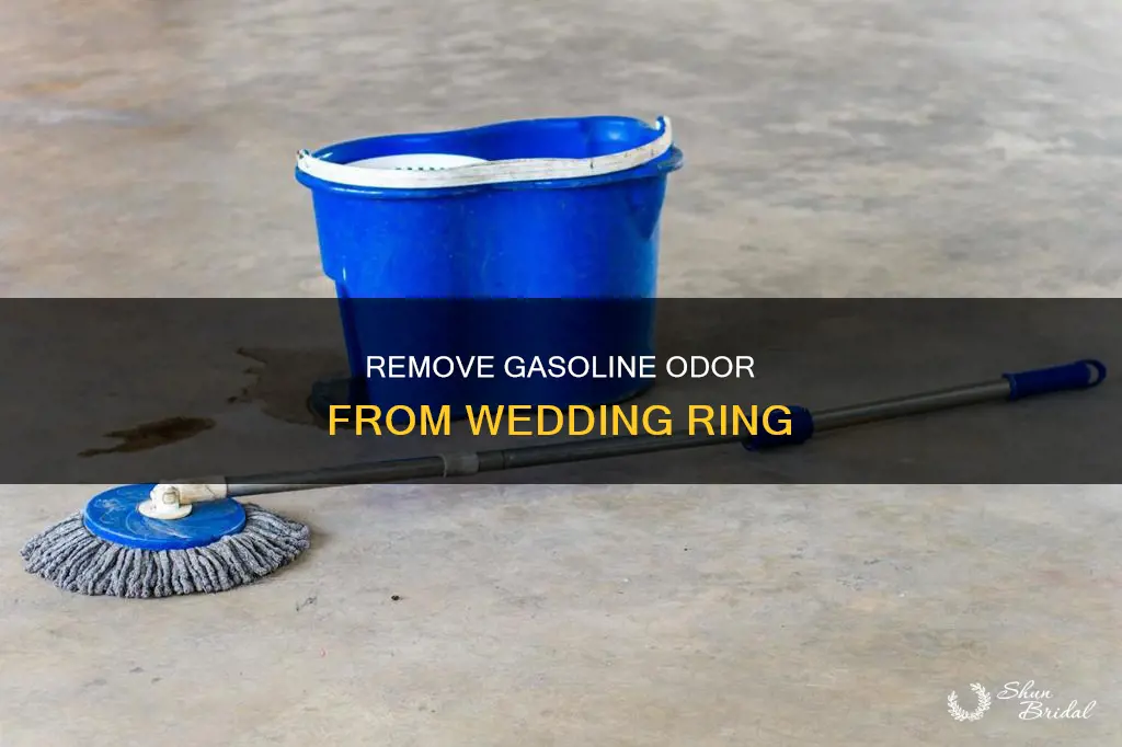 how to get gasoline smell of wedding ring