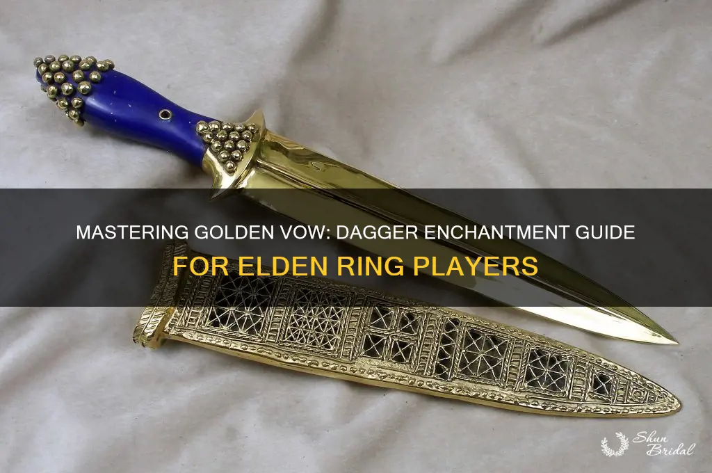 how to get golden vow on a dagger