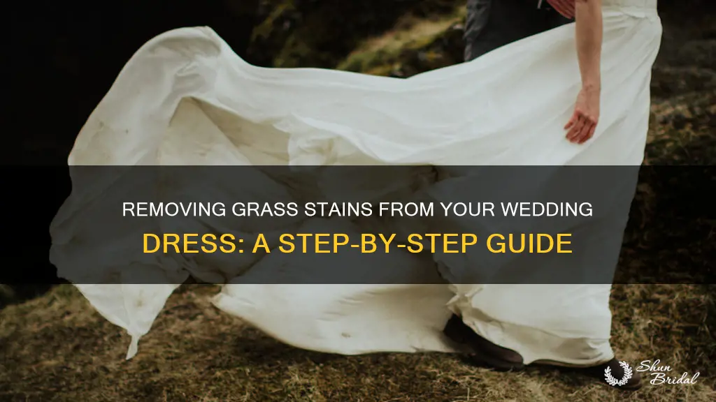 how to get grass stains out of a wedding dress