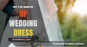 Removing Grease Stains from Your Wedding Dress