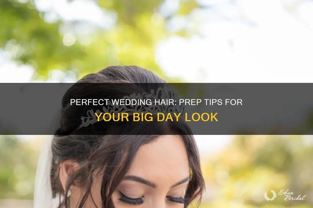 how to get hair ready for wedding day