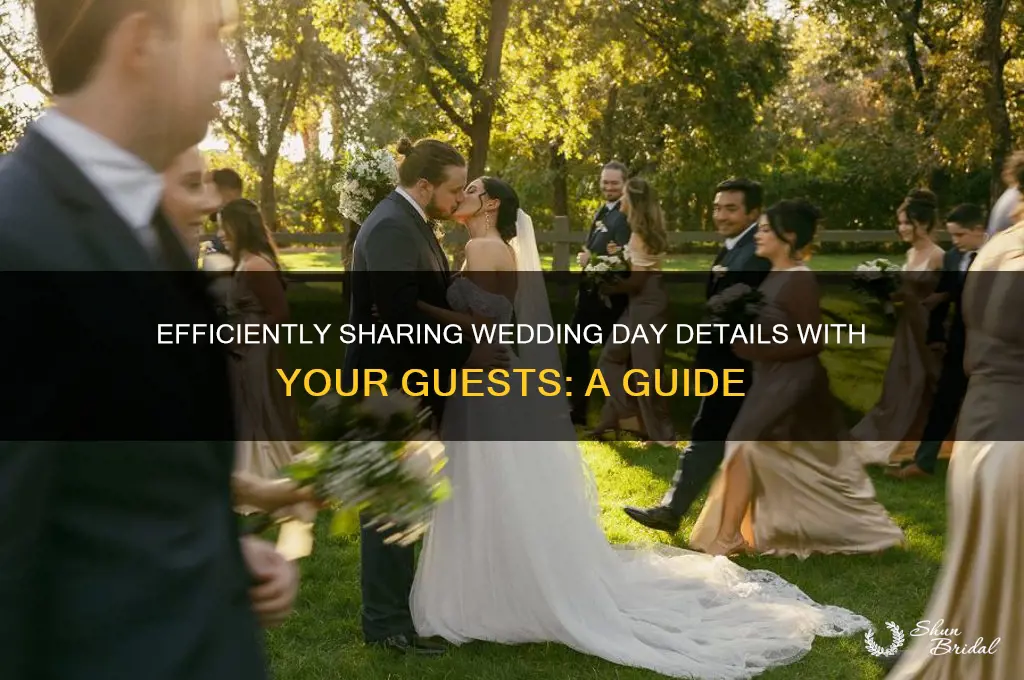 how to get information to wedding guests day of