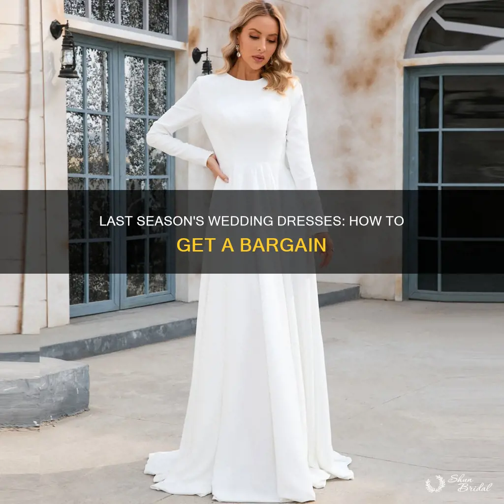 how to get last season wedding dress
