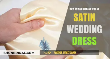 Removing Makeup Stains from Your Satin Wedding Dress