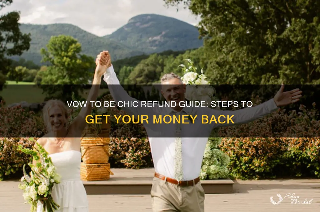 how to get money back from vow to be chic