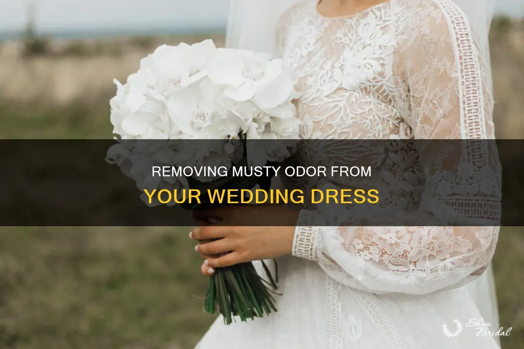 how to get musty smell out of wedding dress
