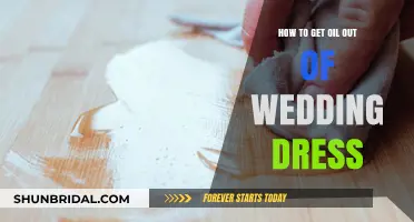 Removing Oil Stains from Your Wedding Dress