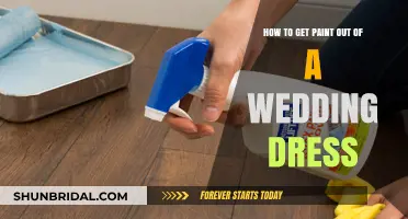 Saving Your Wedding Dress from Paint Stains