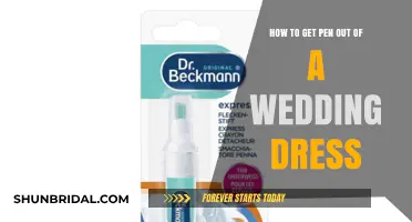 Removing Pen Stains from Your Wedding Dress