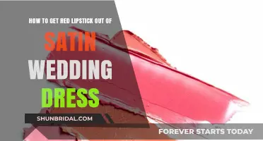 Removing Red Lipstick Stains from Your Satin Wedding Dress