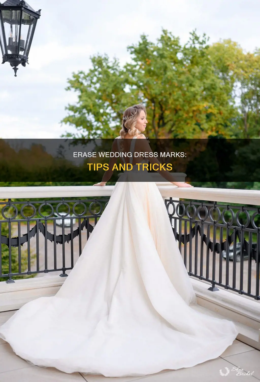 how to get rid of wedding dress marks