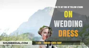 Erase Yellow Stains from Your Wedding Dress