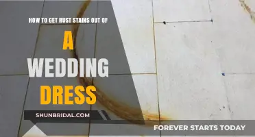 Removing Rust Stains from Your Wedding Dress