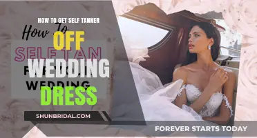 Removing Self-Tanner Stains from Your Wedding Dress