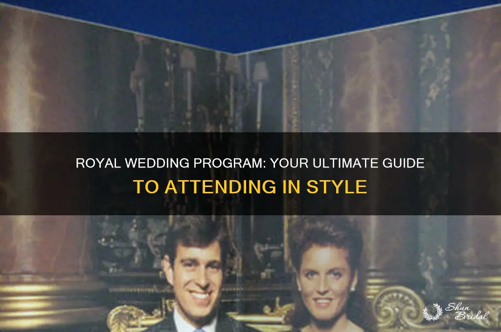 how to get the royal wedding program