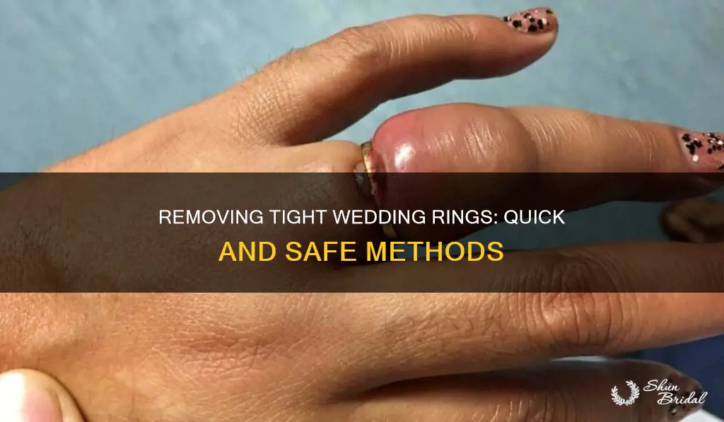 how to get tight wedding rings off