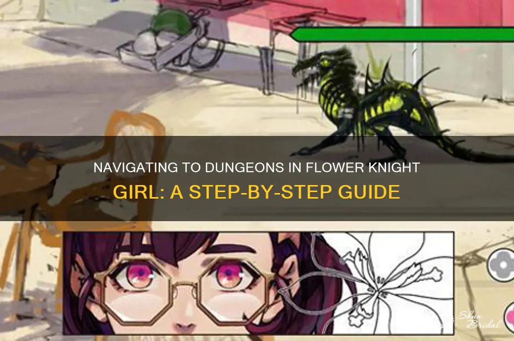how to get to a dungeon in flower knight girl