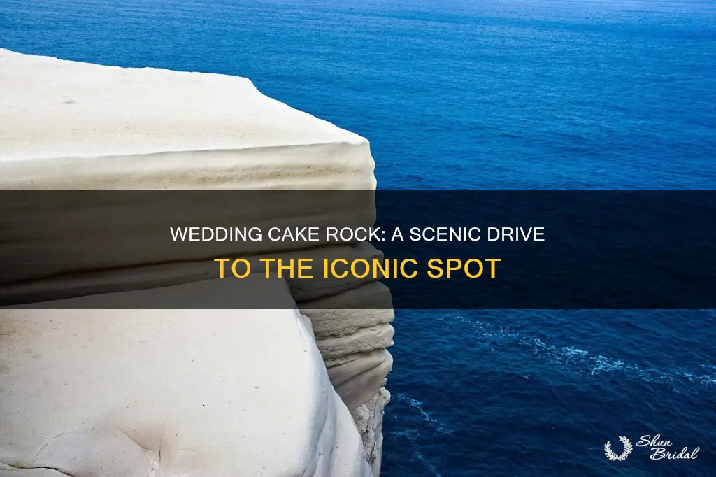 how to get to wedding cake rock by car