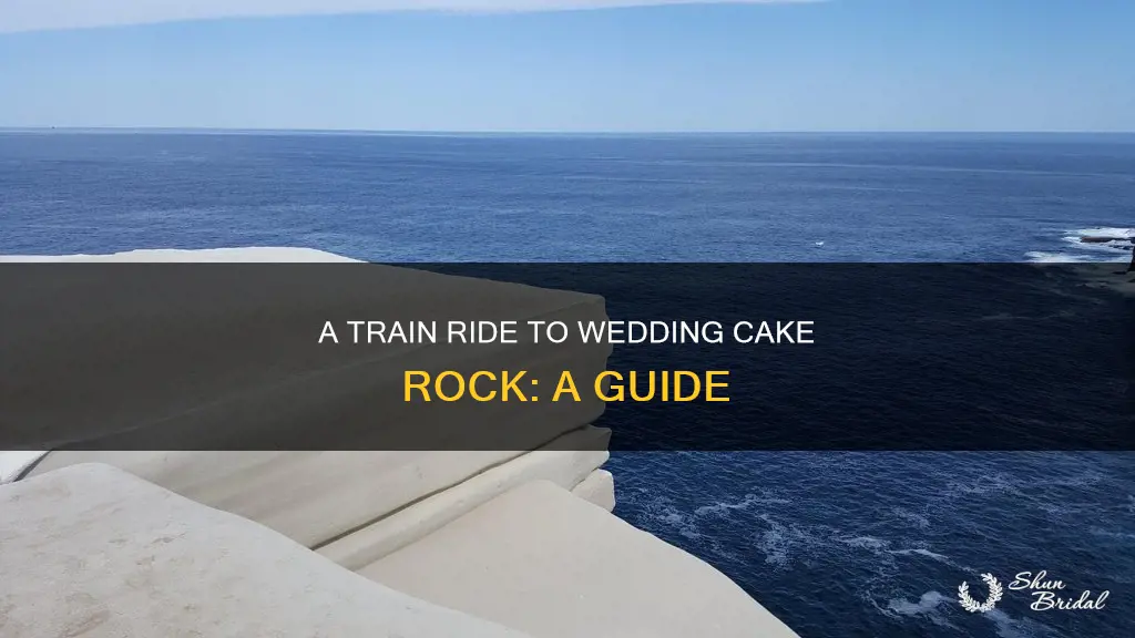 how to get to wedding cake rock by train