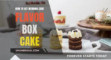 Creating a Wedding Cake Flavor with Box Cake Mix