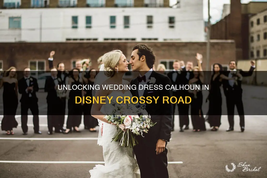 how to get wedding dress calhoun in disney crossy road