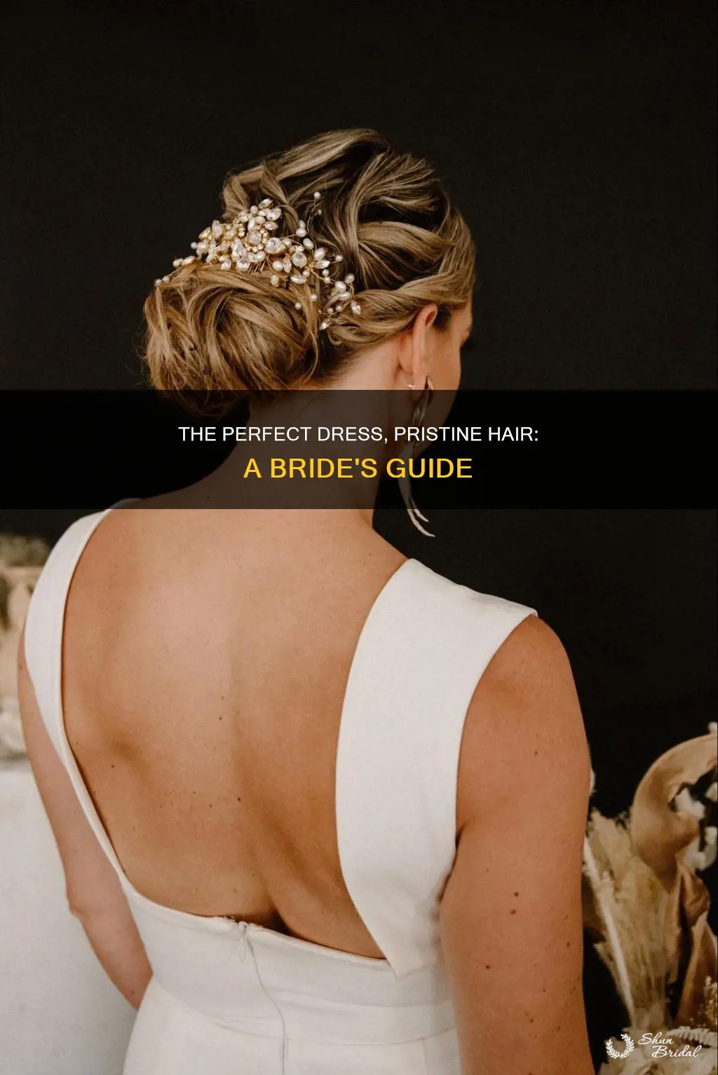 how to get wedding dress on without ruining hair