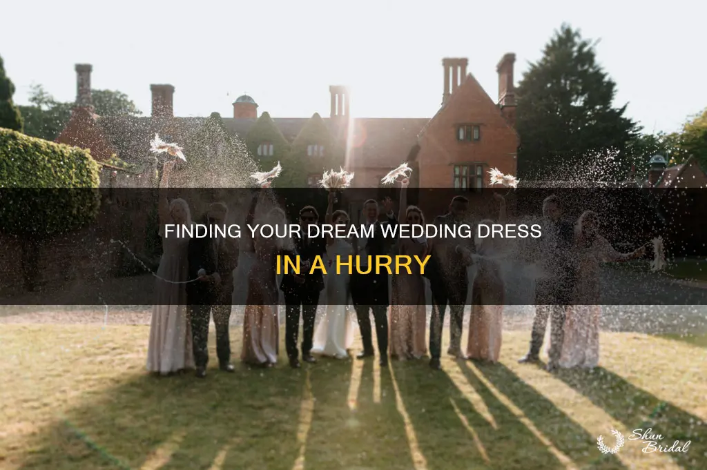 how to get wedding dress short time