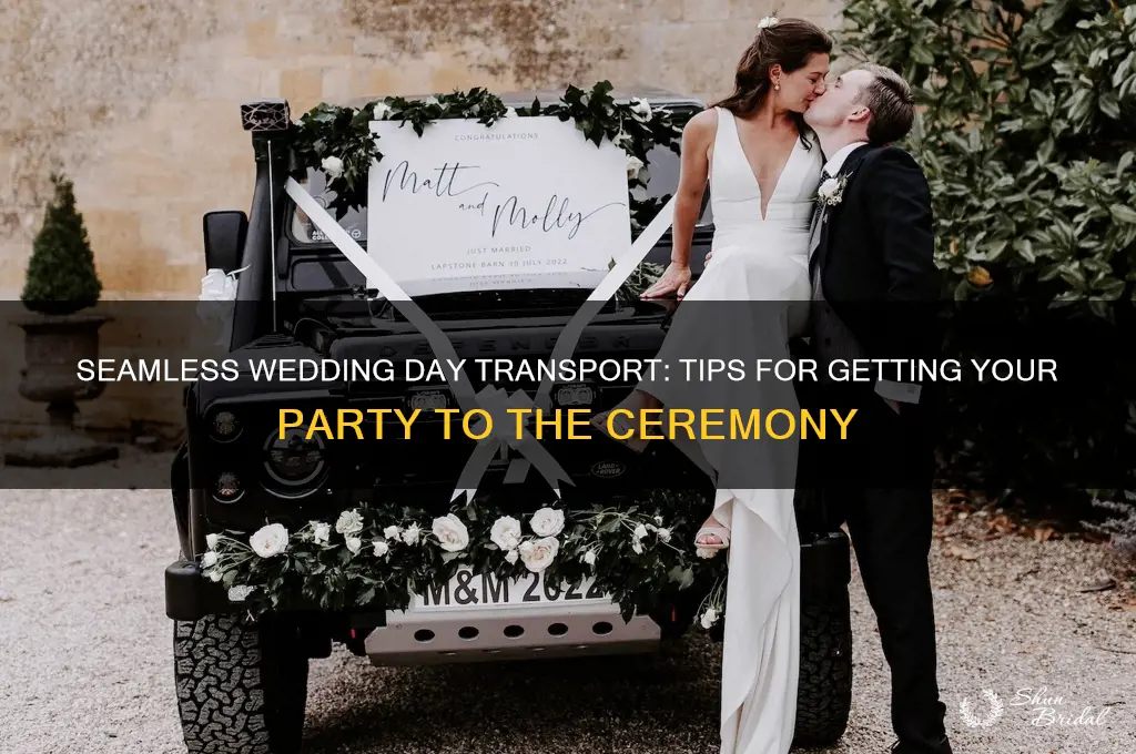 how to get wedding party to ceremony