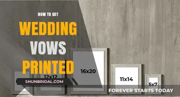 Elegant Wedding Vow Printing: Tips for Preserving Your Promises