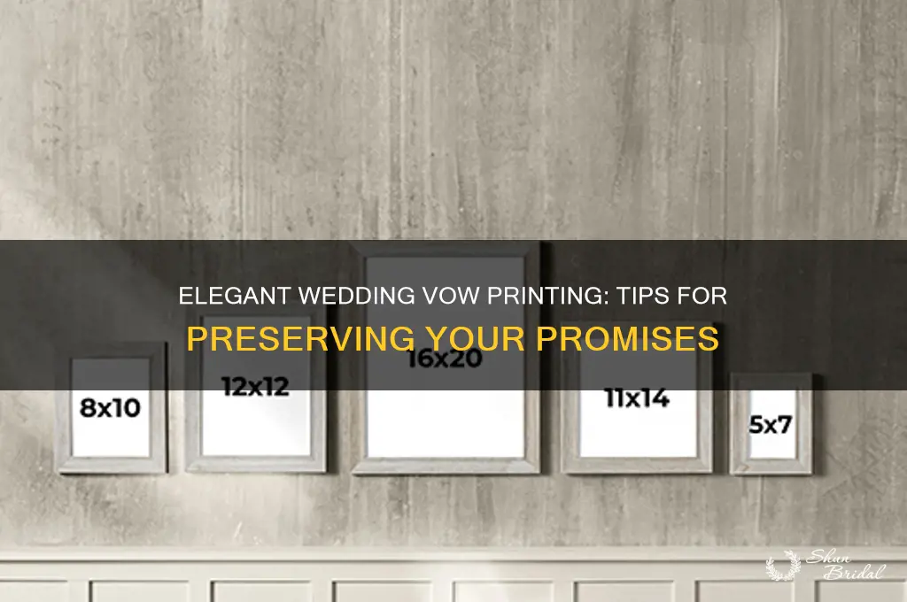 how to get wedding vows printed