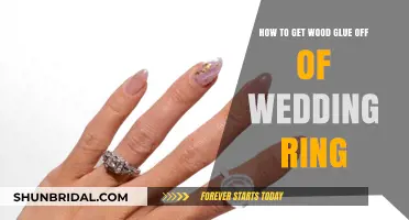 Removing Wood Glue from Your Wedding Ring