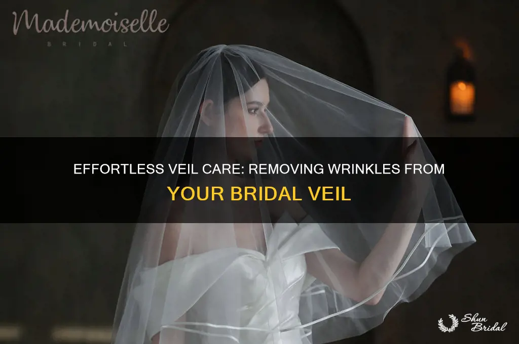 how to get wrinkles out of a bridal veil