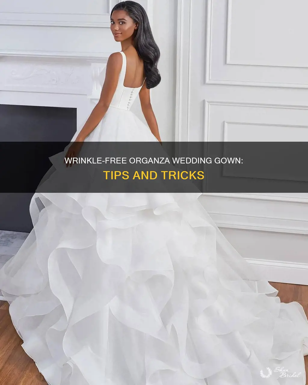how to get wrinkles out of organza wedding dress