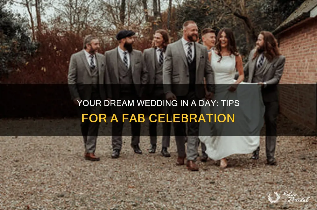how to get your wedding on one fab day