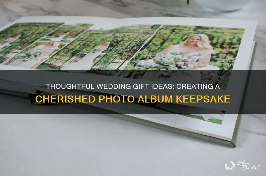 how to gift a wedding photo album
