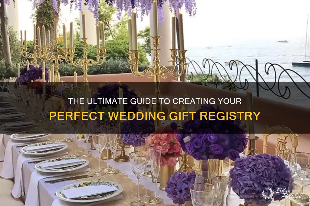 how to gift register for a wedding