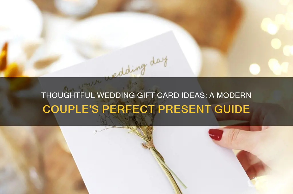 how to give a gift card for a wedding