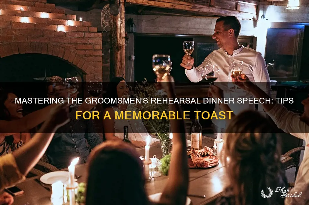 how to give a rehearsal dinner speech groomsmen