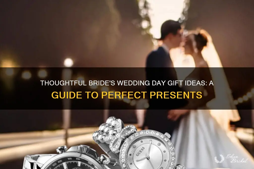 how to give bride wedding day gift