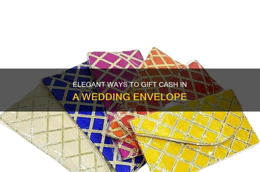 how to give cash as a wedding gift envelope